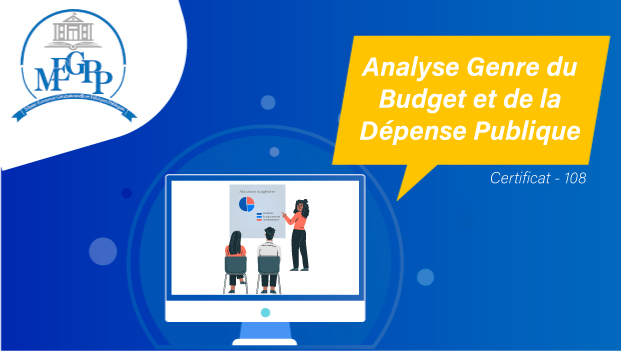 L’ANALYSE GENRE DU BUDGET ET DE LA DEPENSE PUBLIQUE  CERTIF108